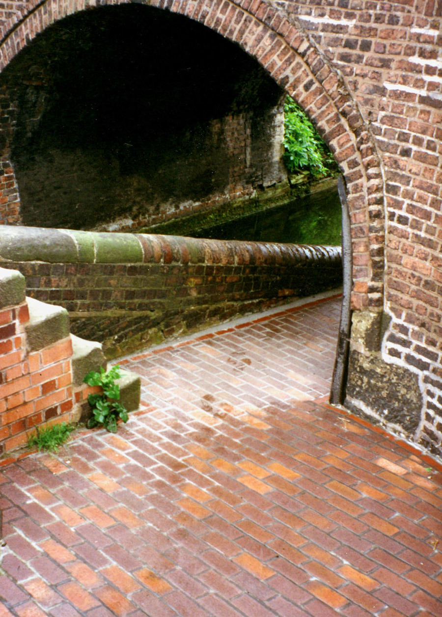 Brown Brindle pavers on a canal towpath