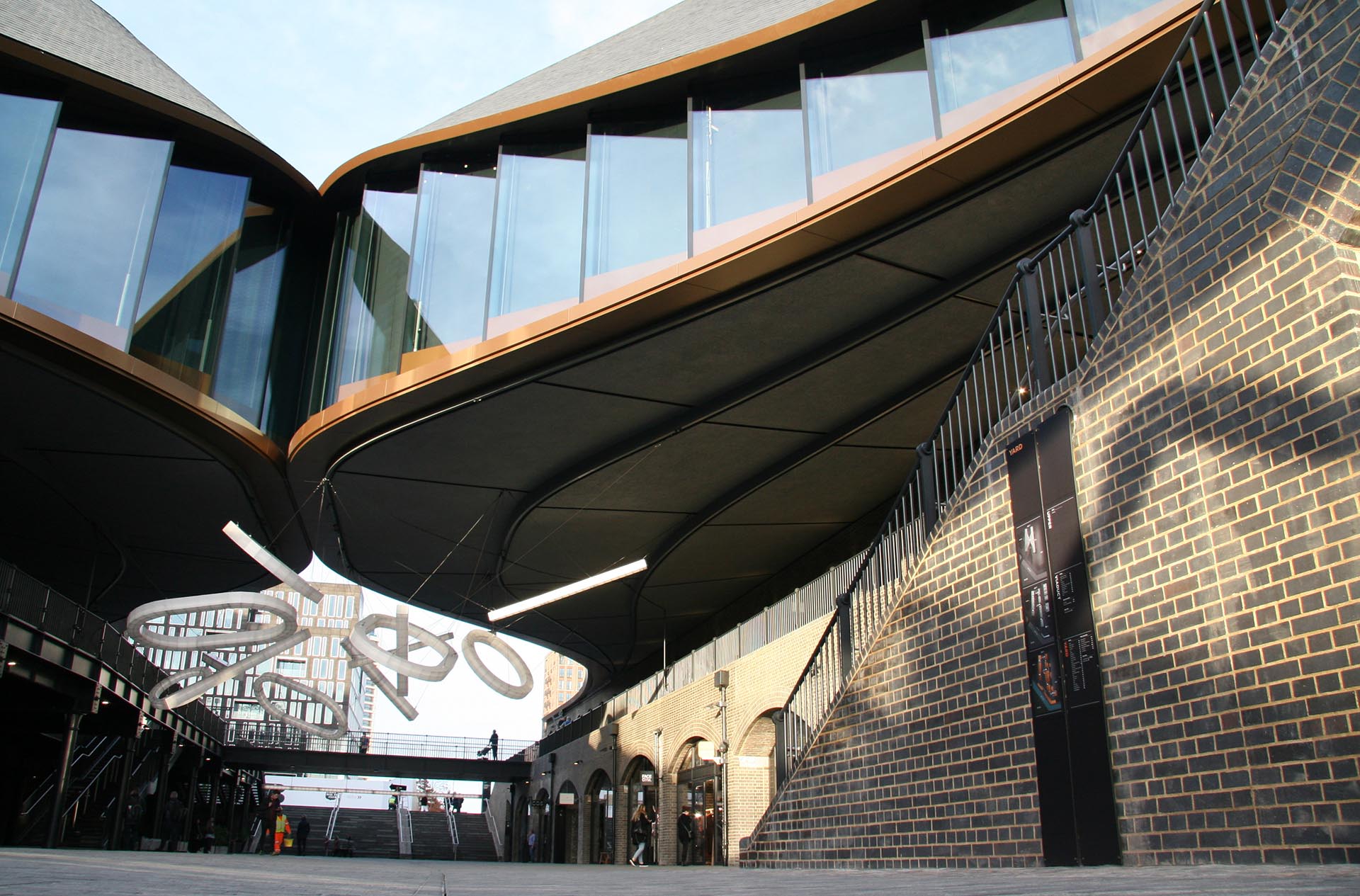 Ketley Staffordshire blue bricks at Coal Drops Yard