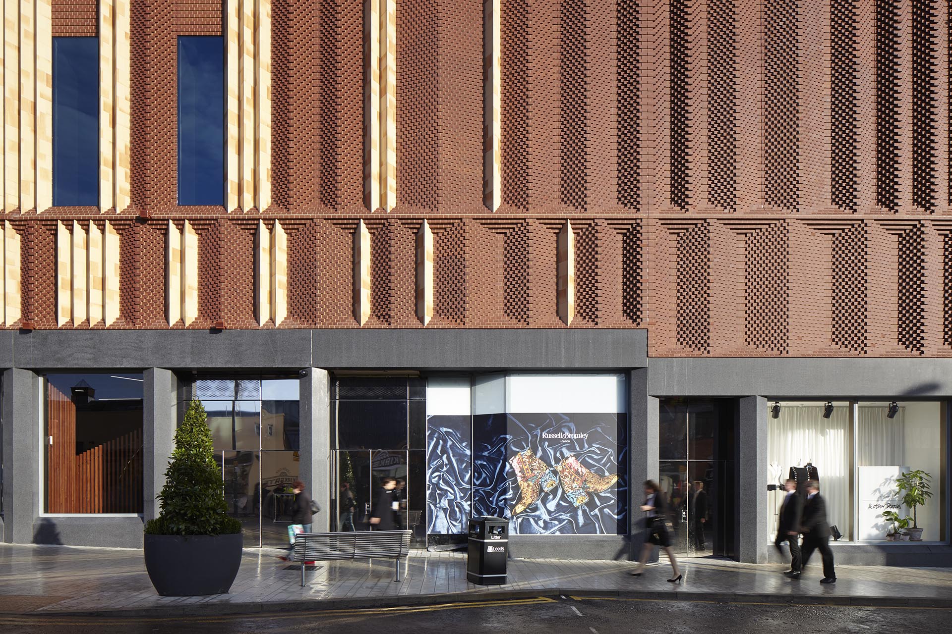 Ketley Staffs Red bricks at Victoria Gate Arcade Leeds
