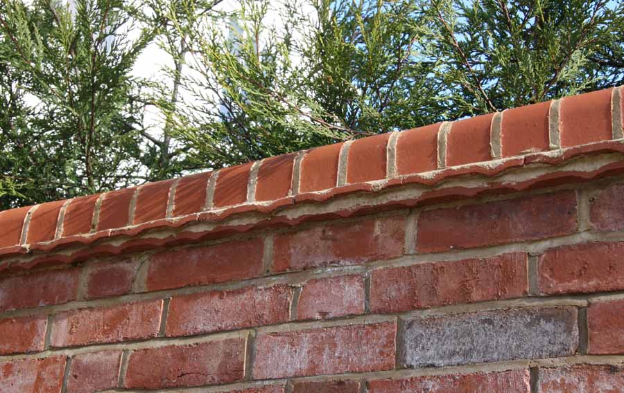 Plain tiles used as creasing tiles to add detail to wall