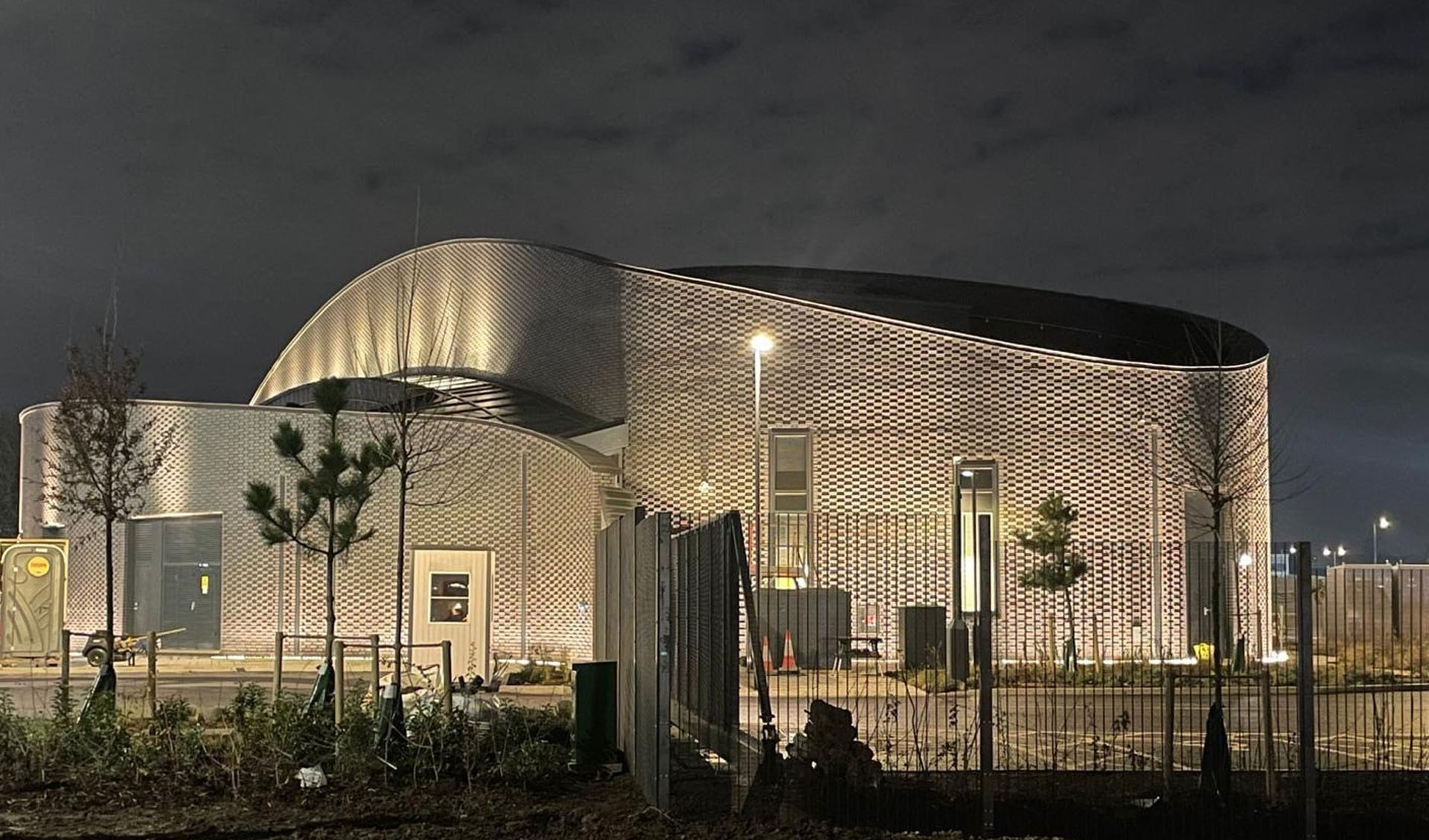 Silvertown Tunnel Greenwich Portal building with Ketley double bullnose bricks recessed headers