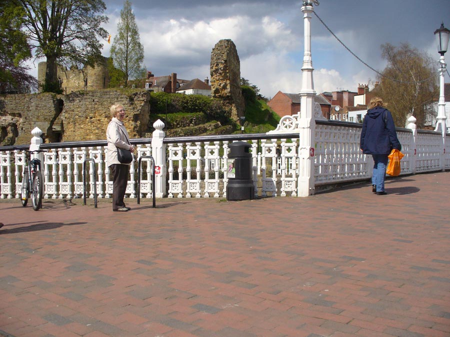 Staffordshire red pavers inTonbridge with staffs brown brindle and staffs blue pavers mixed in