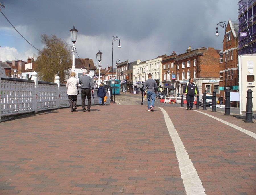 Staffs red pavers inTonbridge with staffs brown brindle and staffs blue pavers mixed in