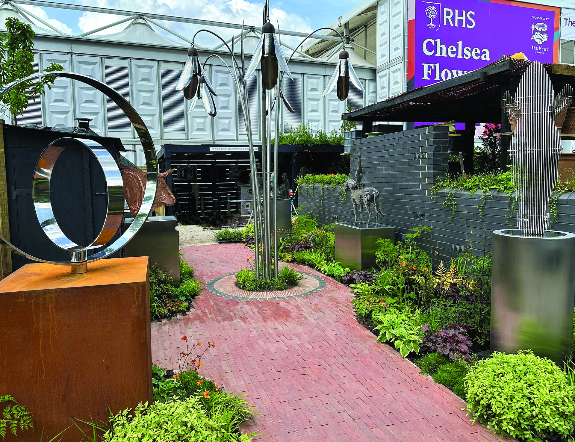 Tom Hisocks Art and Ketley Brick at RHS Chelsea 2024