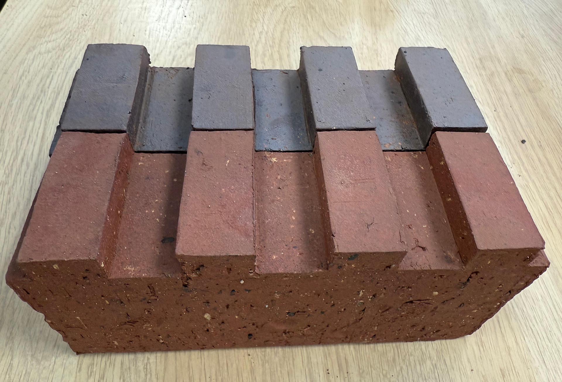 bespoke extruded fluted bricks