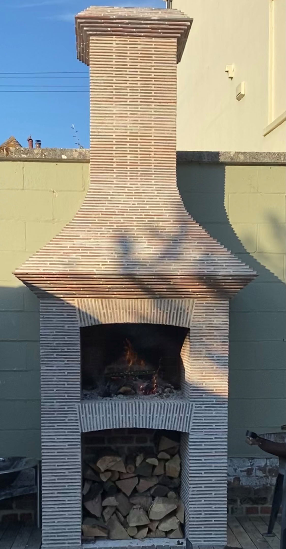 fireplace with Ketley Linium bricks