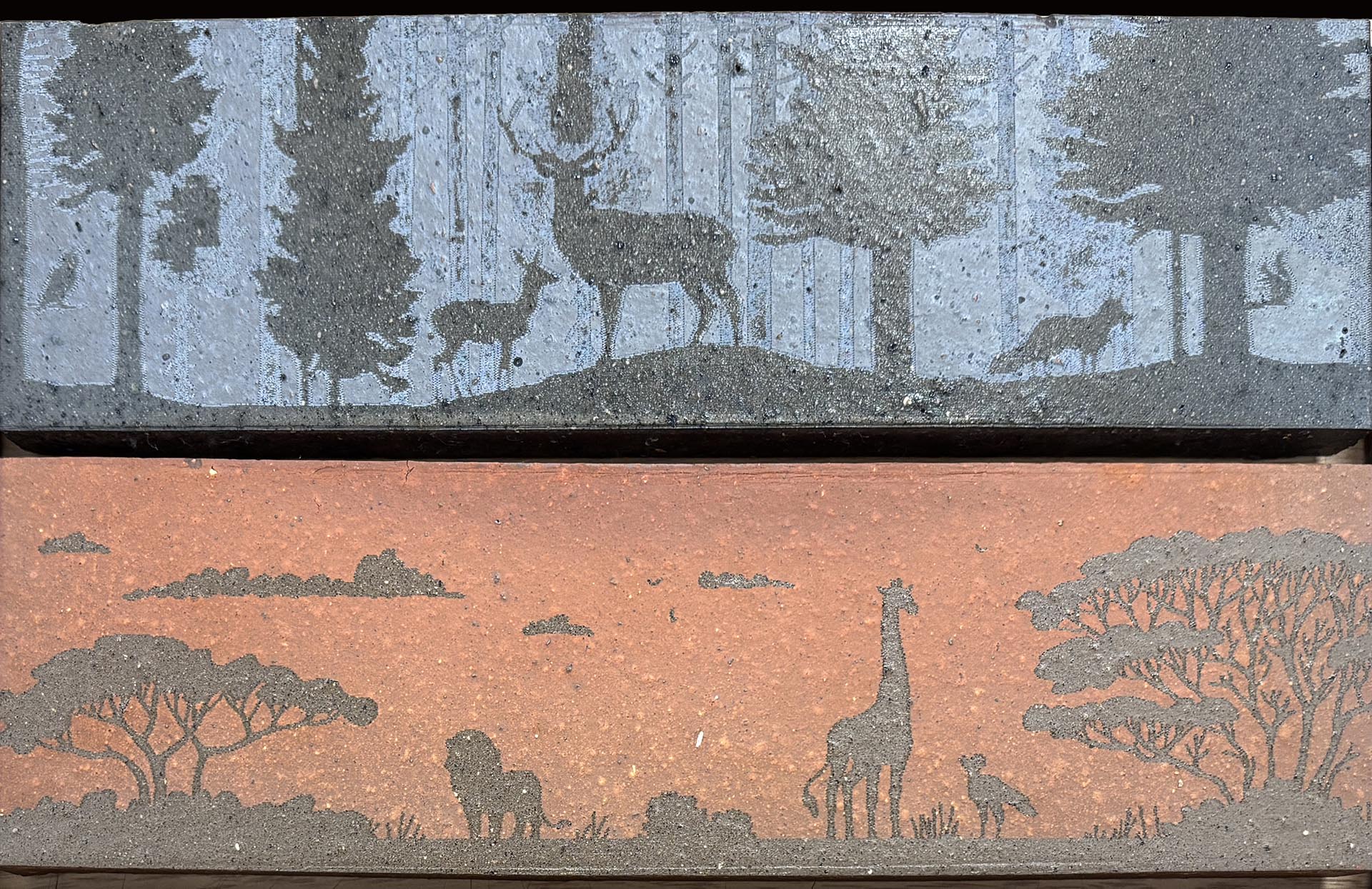ketley etched slips nature theme