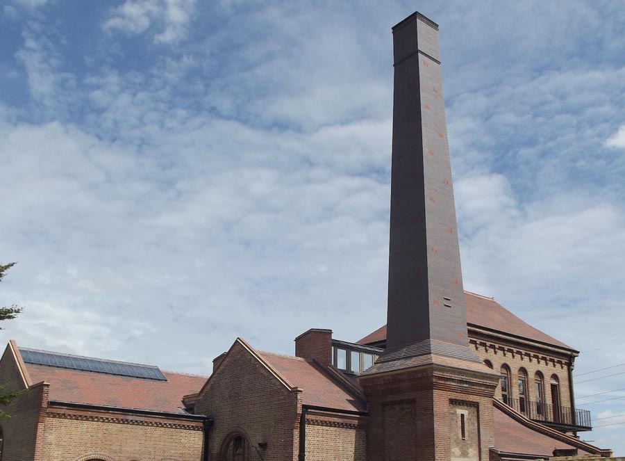 new swift tower at Walthamstow Wetlands