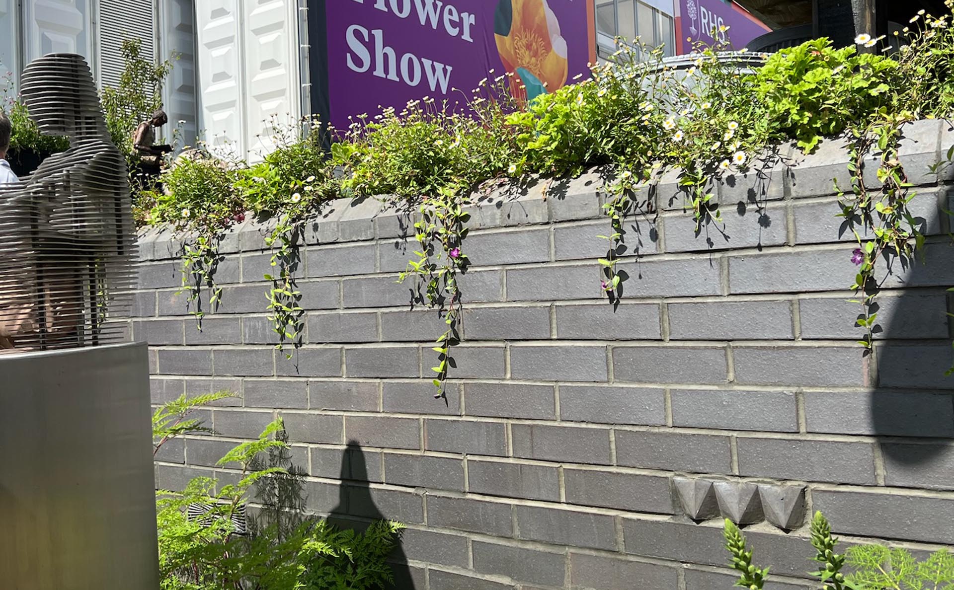 planter bricks at Chelsea
