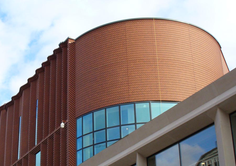 precast brick slip panels at Victoria Gate Arcade