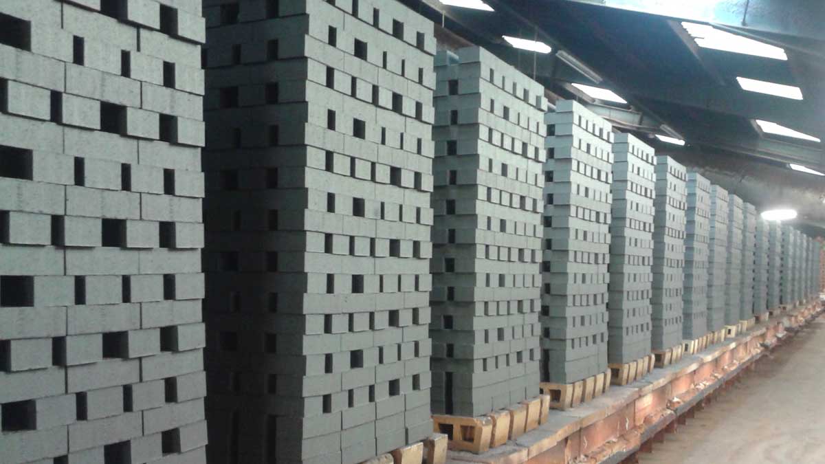 staffs blue bricks just out of the kiln