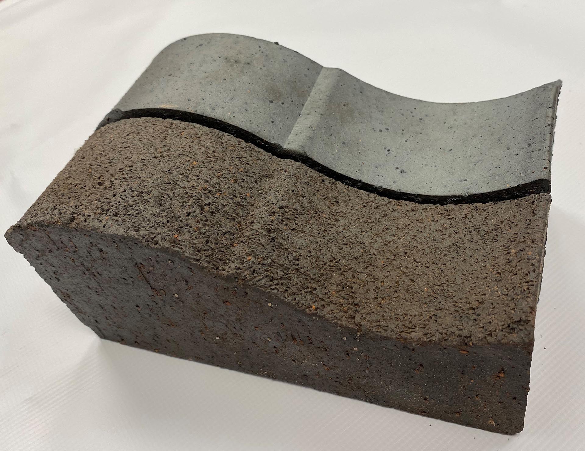 wavy bricks textured and smooth